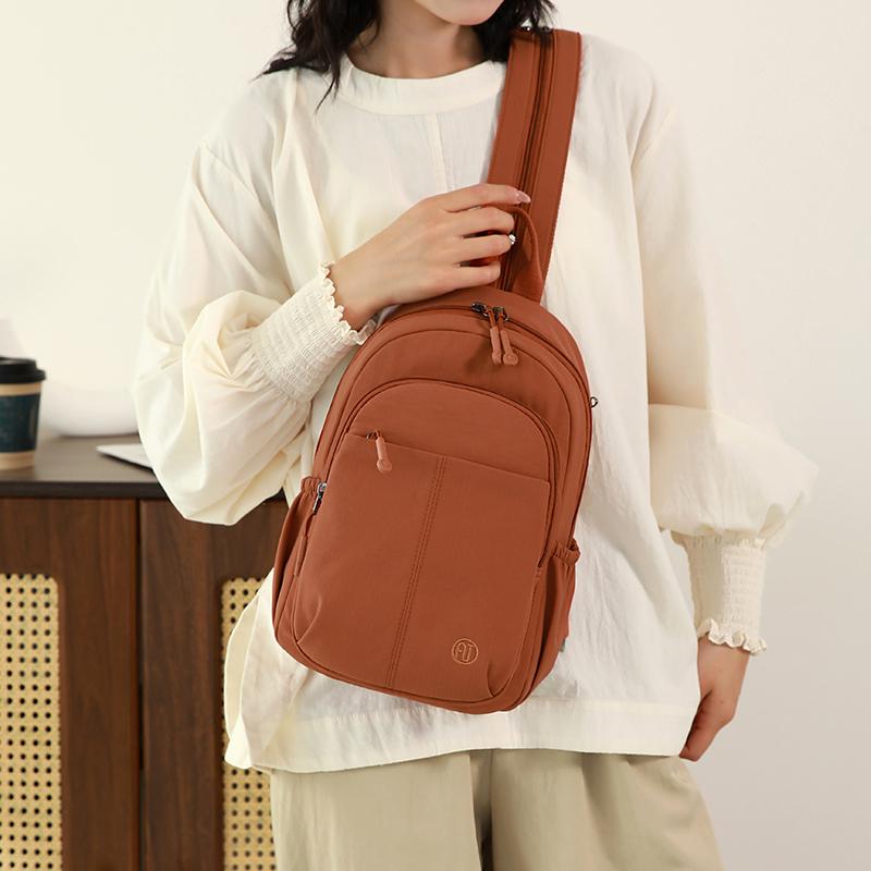 Рюкзак большой вместимости Женская дорожная сумка Многослойный студенческий школьный рюкзак Многофункциональная нагрудная сумка