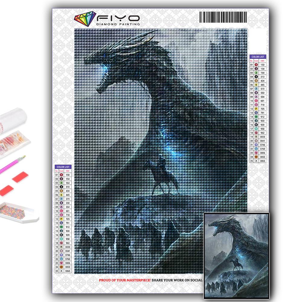 DIY 5D алмазная живопись Дракон и красота комплект для вышивки крестом полная дрель вышивка мозаика художественная картина стразы подарок