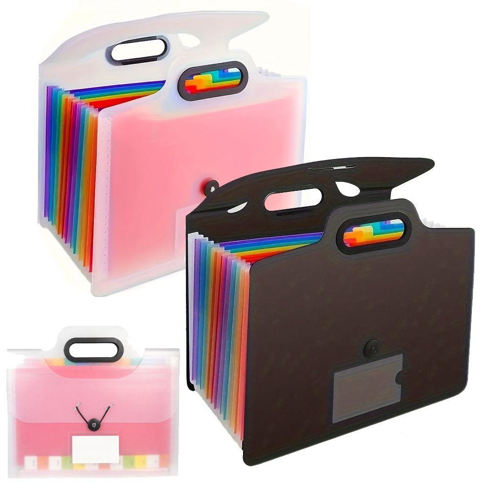 Buckle Closure Accordion Folder 13 Pocket Document Organizers Document Storage
