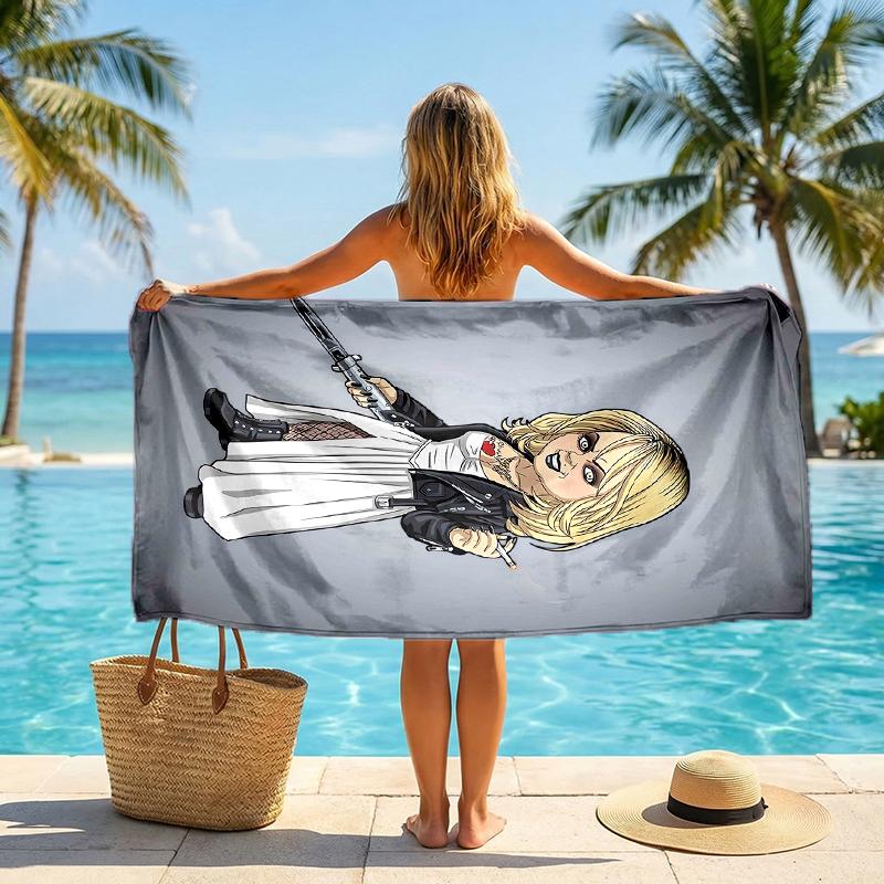 Chucky Fashion Beach Towel: Ideal for Summer Adventures Soft, absorbent and quick drying suitable for swimming and bathing