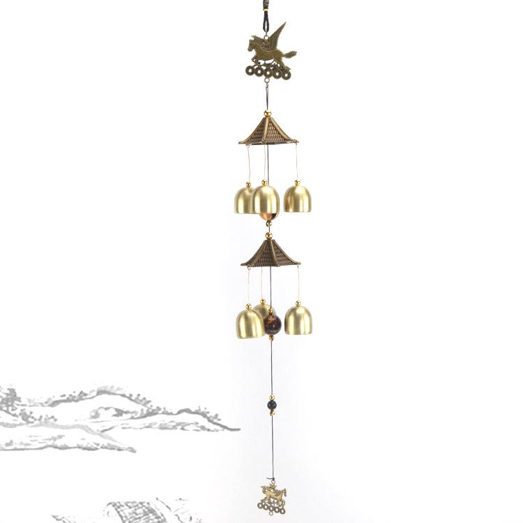 Старинные китайские литые ветряные колокольчики: Подвеска-колокольчик из меди для домашнего декора и подарков