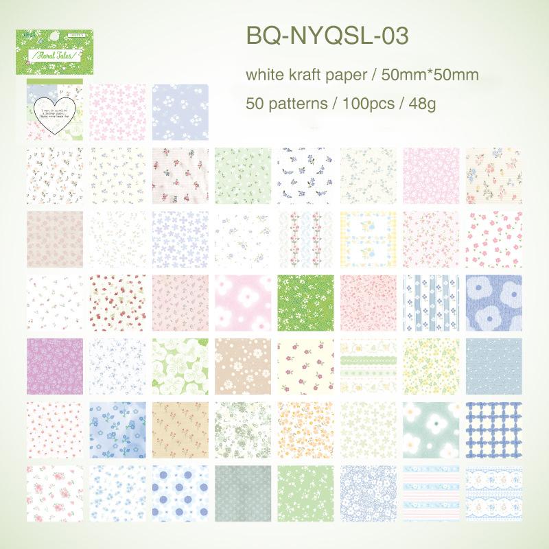JIANWU The Revelation of Milk Salt Series Vintage Grid Landscape Material Collage Memo Pad Creative DIY Junk Journal Stationery