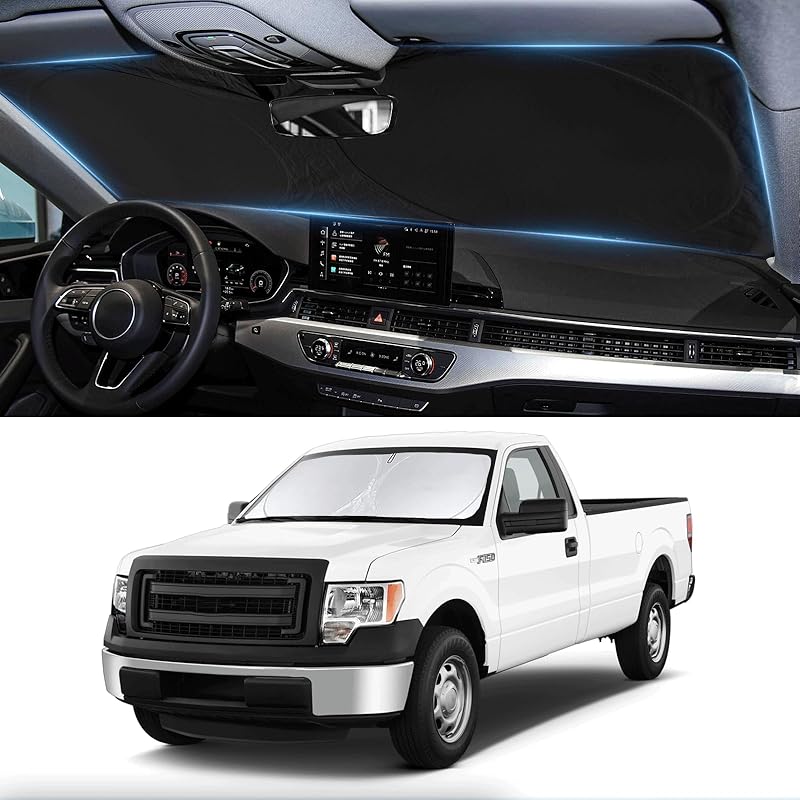 Sunshade For Ram Sun Shade Fit 2010-2025 2026 Dodge RAM 2500 3500 Truck Accessories Windshield Cover For Ram 2500/3500/4500/5500 Sun Visor Fits 2Dr