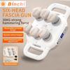 6-головочный массажный пистолет, мышечно-фасциальный пистолет, высокочастотный вибрационный массажер для тела, обезболивающий мышечно-фасциальный пистолет
