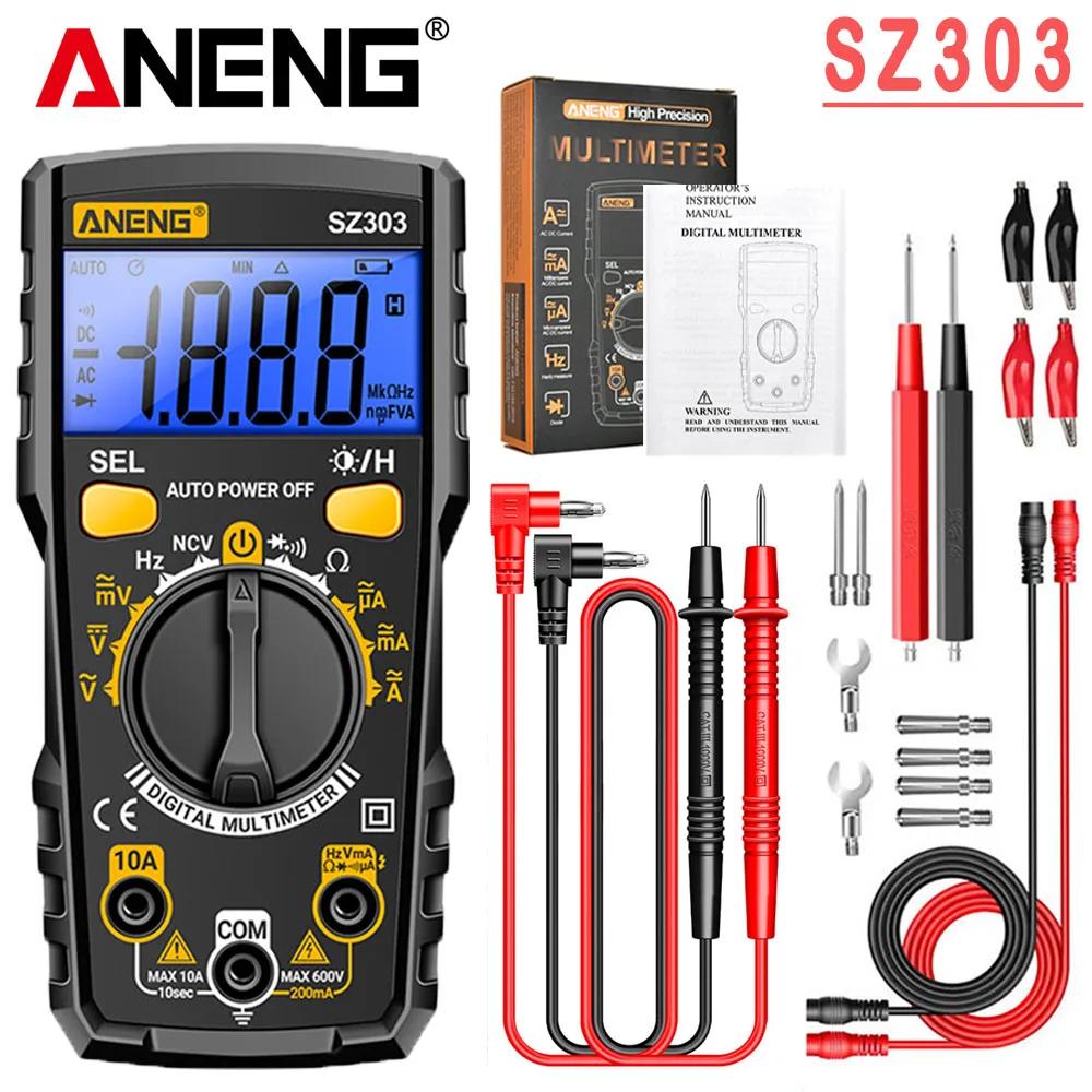 Smart Digital Multimeter Tester Professional AC/DC Voltage Current Electrical Data Retention High Precision Detector ANENG SZ303