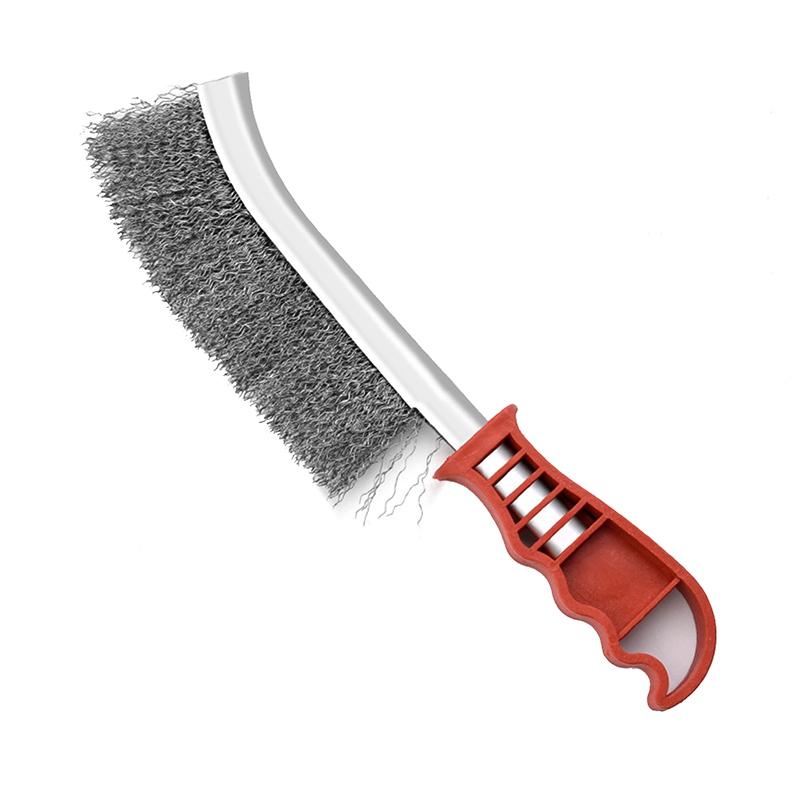 Щетка из стальной проволоки в форме ножа для чистки барбекю Щетка из нержавеющей стали для удаления ржавчины с меди Щетка из стальной проволоки