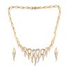 Estele Modern Necklace Set "Fiery Passion" In Gold and Silver