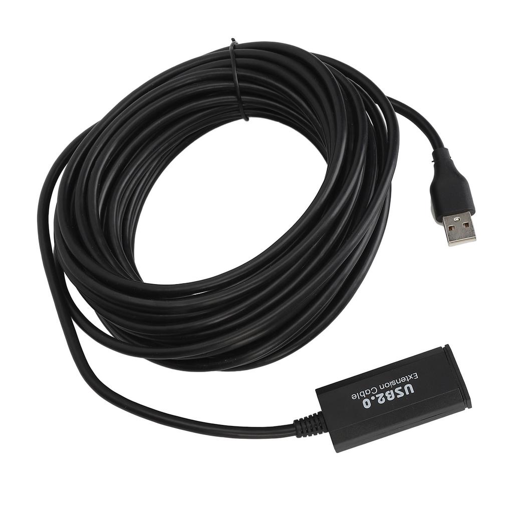 Удлинительный кабель USB 33 фута, штекер-гнездо, скорость передачи 480 Мбит/с, активный удлинительный кабель USB для клавиатуры, мыши, принтера