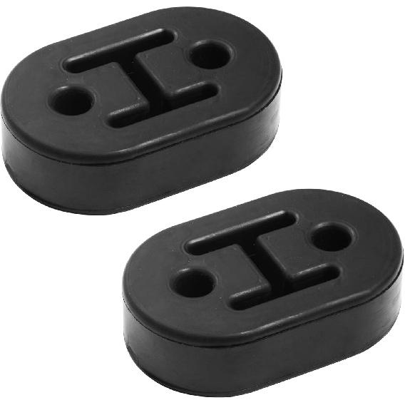 Exhaust Hanger Rubber 2 Holes, Universal Adjustable Exhaust ulator Muffle