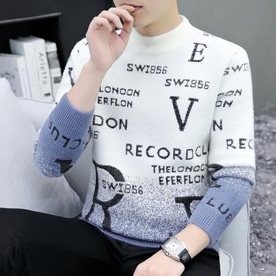 Горячая распродажа, популярный, новый повседневный свитер с полувысоким воротником на осень и зиму, базовый вязаный свитер, свитер, нить