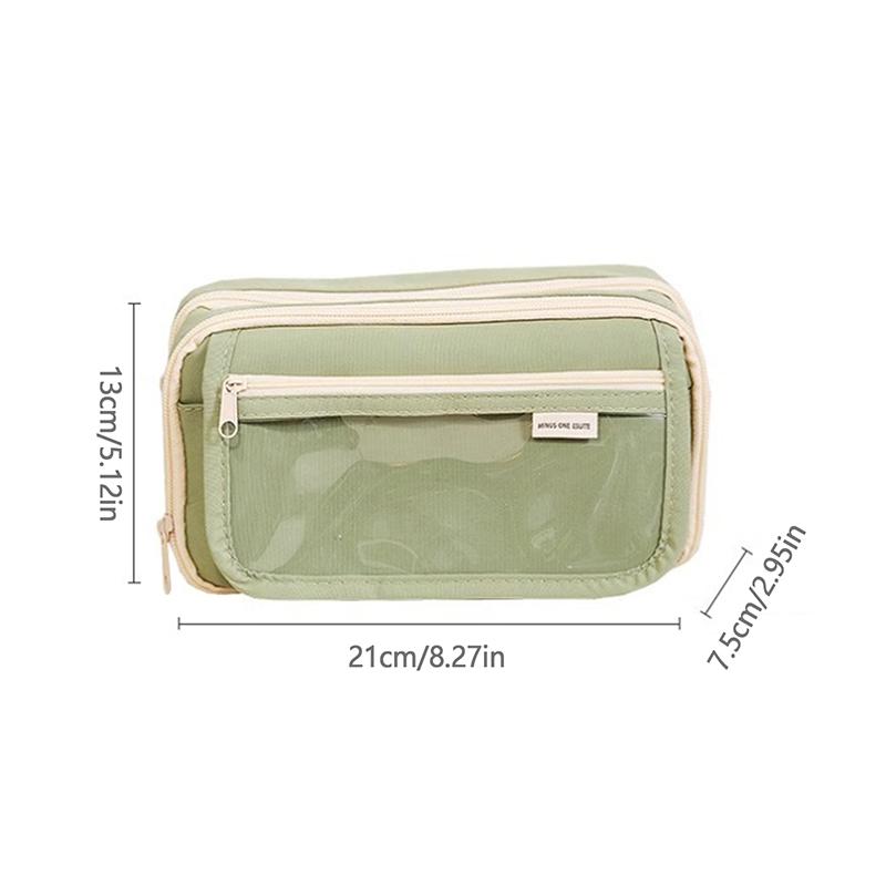 Пенал большой вместимости, милый пенал-органайзер с капибарой, с брошками и наклейками, детский пенал, косметичка с животным на молнии