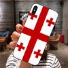 Georgia Flag Phone Case For Xiaomi Mi 12 11T 10T 9T Lite Pro Ultra Note 10 Poco F3 F4 X4 GT Soft Black Phone Cover