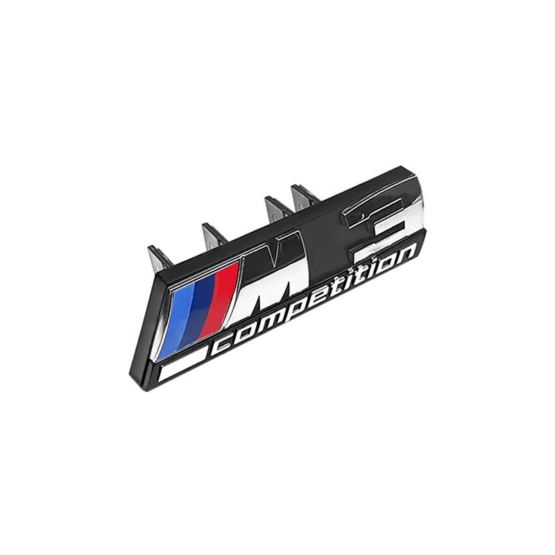 ABS Car Styling Front Grille Emblem Stickers Accessories For BMW M Power Thunder M1 M2 M3 M4 M5 M6 M7 M8 F48 G01 E84 F30 G11 G07