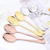 2 PCS Stainless Steel Service Spoons Set Buffet Dinner Restaurant Service Colander Catering Serving Utensils for Party Banquet
