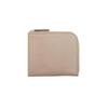 [Business Leather Factory] L-shaped zipper wallet Water repellent original leather cow leather unisex compact Holds 10 cards coin purse YKK zipper
