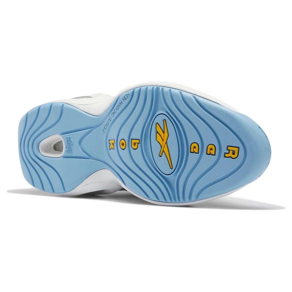 Reebok Мужские кроссовки Question Mid On to the Next Унисекс Белый Облачно-белый Жидкий-синий GW8854
