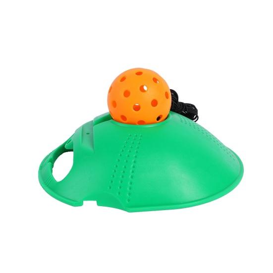 Portable Pickleball Trainer Rebound Ball Set with Anti-Slip Base Durable Elastic Strings Pickleball Training Tool