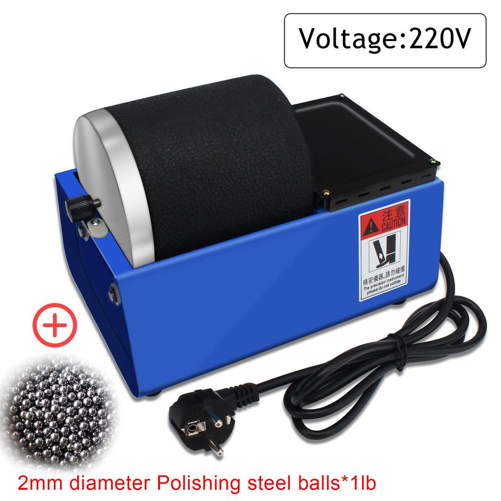 Hobby Rock Tumbler Machine - Single Drum Jewelry Polisher (Single Barrel) Mini Ring Polishing Machine