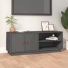 VidaXL TV Cabinet Grey 105x34x40 Cm Solid Pine Wood 818222