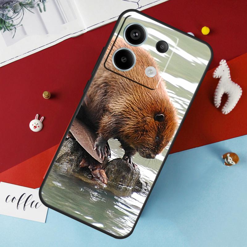 Чехол Животное Бобр Для Xiaomi Redmi Note 14 12 11 10 13 Pro 15 Pro Plus Redmi 15 14C 10C 12C 13C 15C Обложка