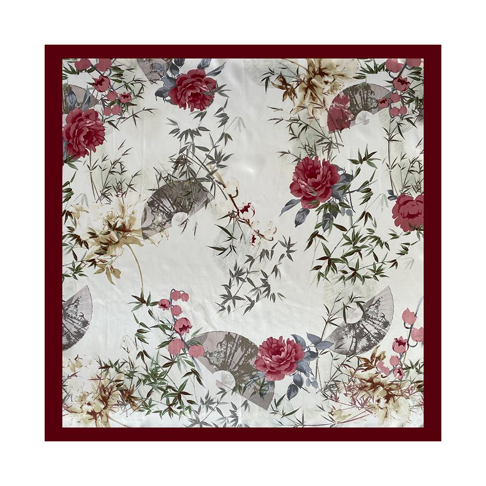 90cm Rayon Scarf – New Floral Print Scarf: A Stylish and Versatile Shawl for Women
