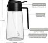 Oil Sprayer for Cooking 2 in 1 Spray  Pour Olive Oil Dispenser 470ml Glass Spray Oil Bottle Kitchen Gadgets