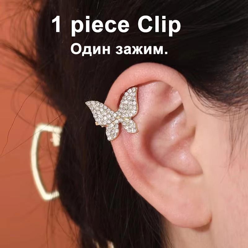 New Trendy Butterfly Women's Earrings Black Enamel Small Crystal Hollow Butterfly-shape Hollow Animal Dangle Earrings for FemaleGood product
