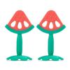 Baby & I Silicone Teether 2p + Case 2p, 3 Months or More, Watermelon + Watermelon, Korean Baby Products