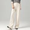 Fanzhen Women's Wool Blend Loose Wide-Leg Trousers