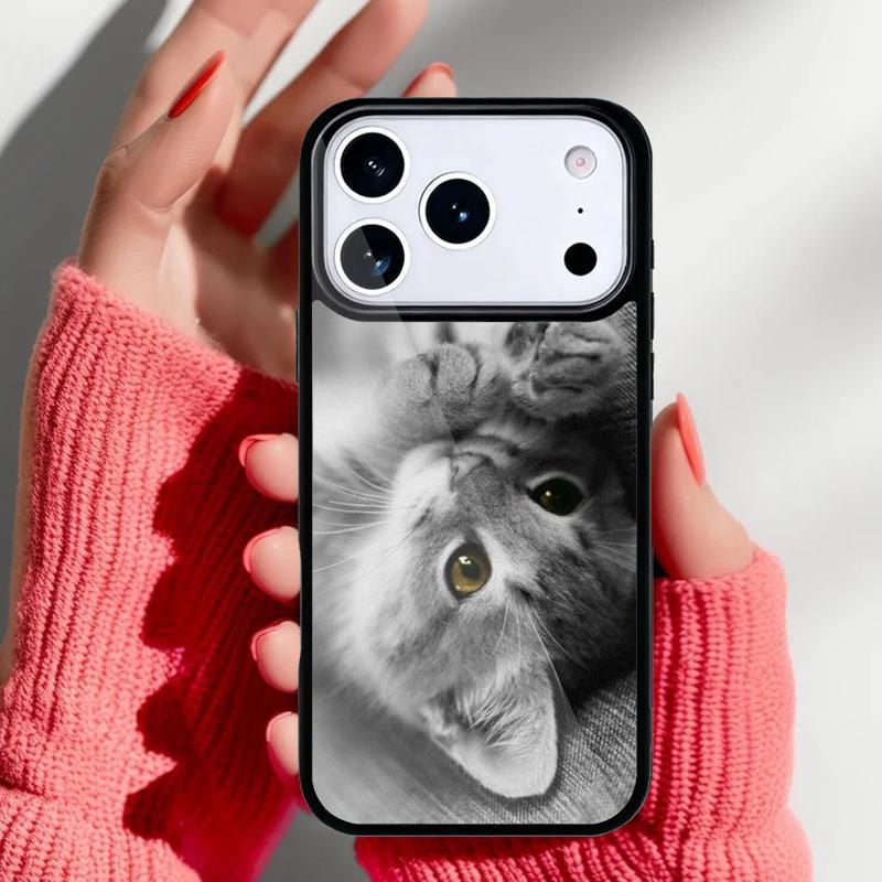 Милый котенок полосатый котенок Могги Чехол для телефона для iPhone 17 16 15 14 13 Pro Max Задняя крышка для 12 11 Pro Coque