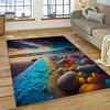 2025 New Style Colorful Pebble Rainbow Road Beach Stone Nature Carpet Rug for Living Room Bedroom Home Sofa,Non-slip Floor Mat