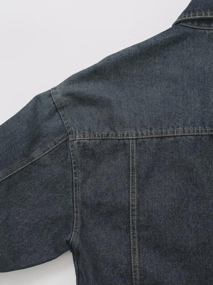 Женская модная джинсовая куртка и прямые брюки с высокой талией 8197003 8197002