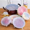 Ourine 6pcs - Set Silicone Lids Food Covers | Set of Multicolored Stretch Lids | R A191 Lids
