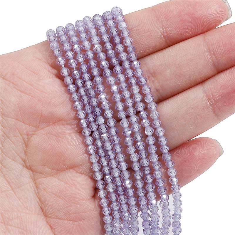 120 шт. Натуральные многоцветные цирконы огранки круглые бусины для изготовления ювелирных изделий своими руками, браслетов, серег