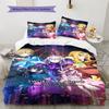 Sword Art Online Pattern Bedding Set Quilt Cover Pillowcase Home Decor Gift (1 * duvet cover + 2 * pillowcase, without core)