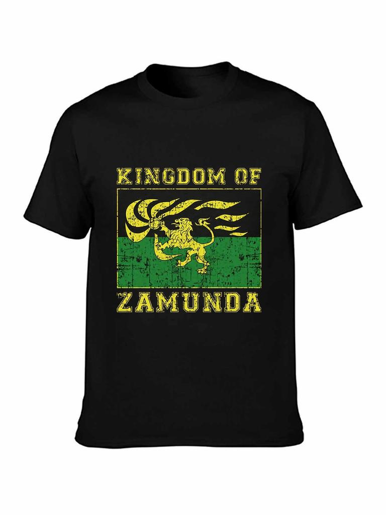 Kingdom of Zamunda Lion Flag Retro T-shirt
