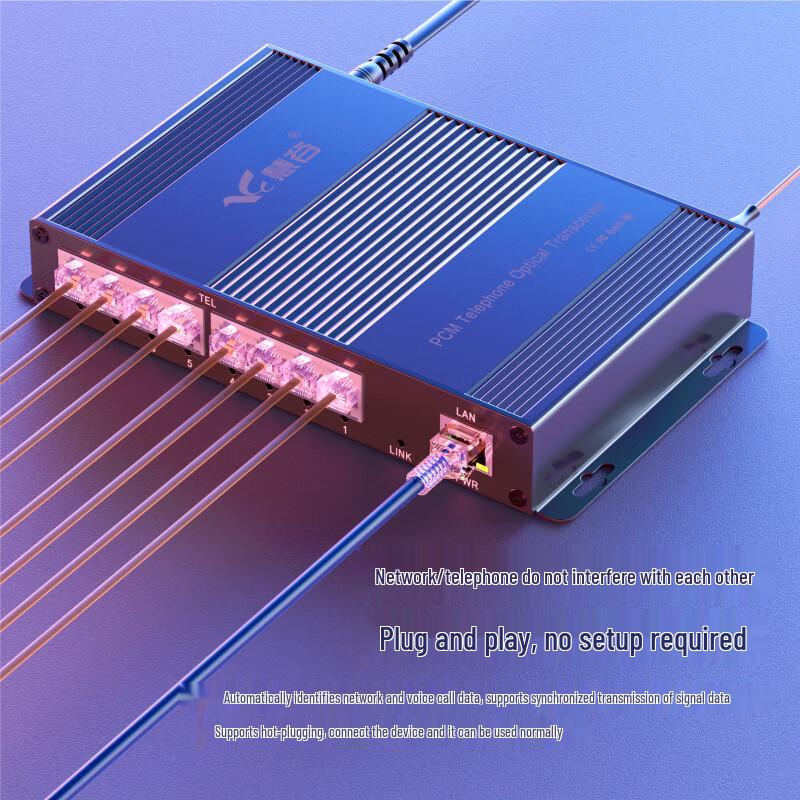 Industrial 2-Channel PCM Voice Fiber Optic Transceiver