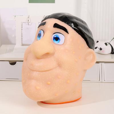 Игрушка для выдавливания прыщей на голове человека с пинцетом, средство для снятия тревоги и стресса, выдавливание акне, очищение, непоседа, удаление черных точек, декомпрессионная сенсорная игрушка