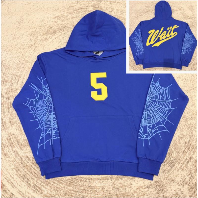 American Style F555 Spider Web Foam Tracksuit Set Mens Casual Sportswear Hooded Sweatshirt Shorts