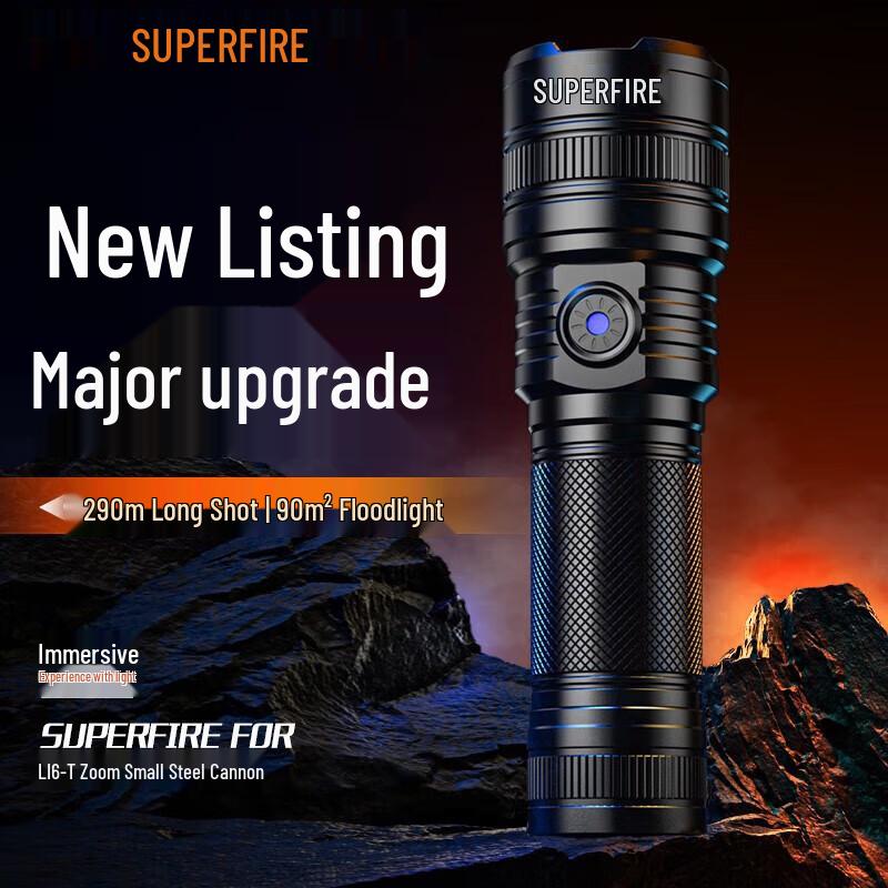 SupFire L16-N Zoomable LED Rechargeable Flashlight