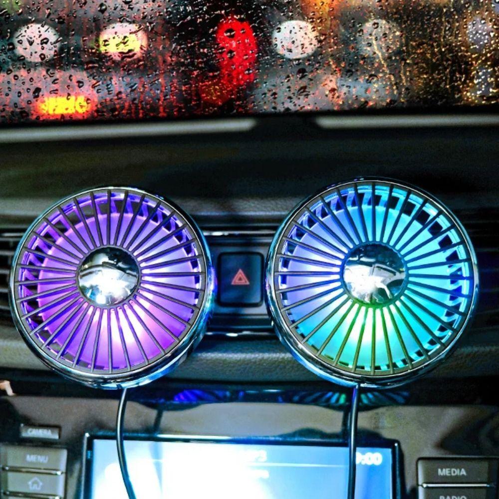 Cooling Portable Mini Fan Radiator Car Air Conditioner Decoration Car Air Vent Clip Fan Summer