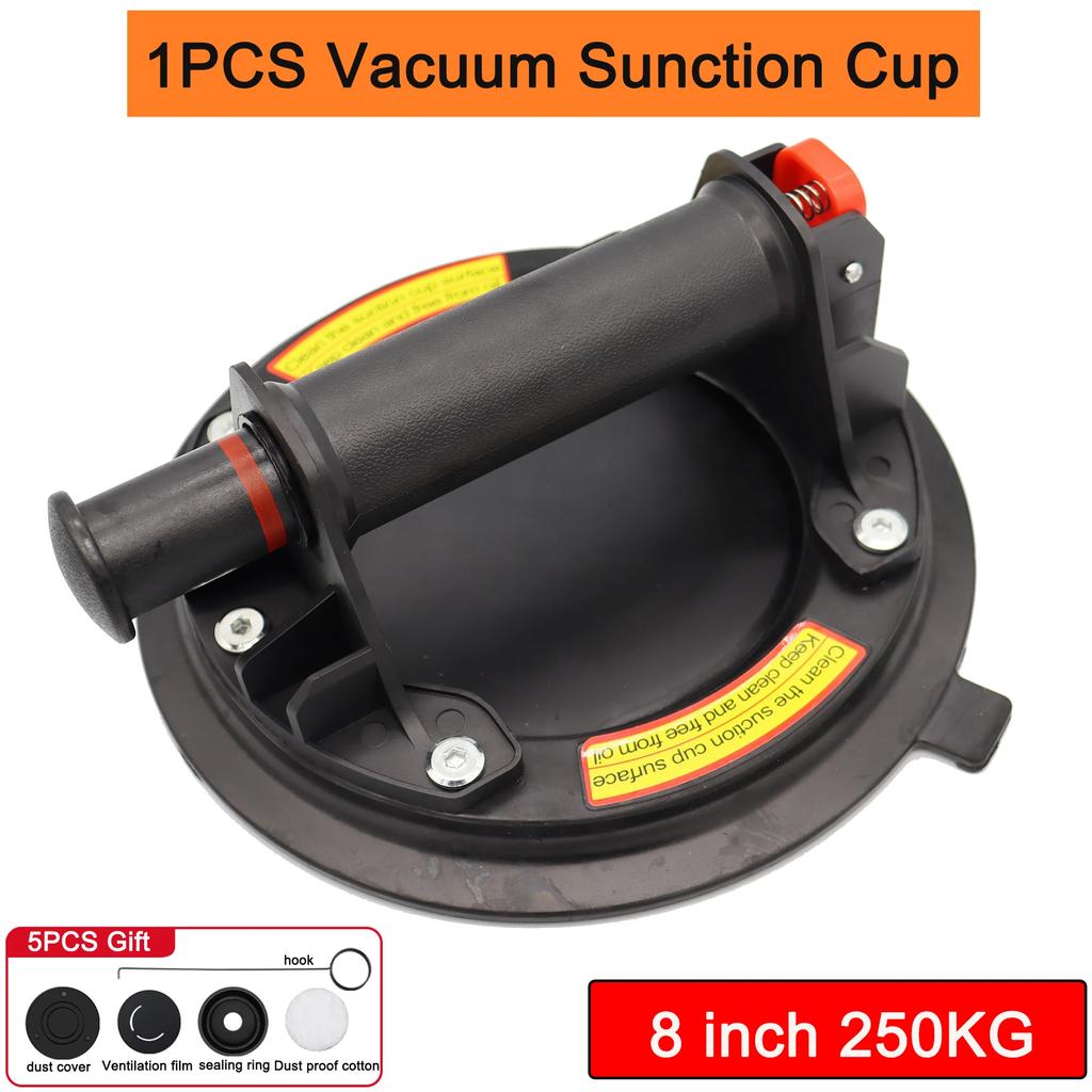 8-дюймовая вакуумная присоска, стеклоподъемник, мощный сверхпрочный вакуумный подъемник для подъема гранита и стекла, замена окон