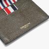 Thom Browne Pebble Grain Three Stripe Card Wallet Maw021l 00198 206