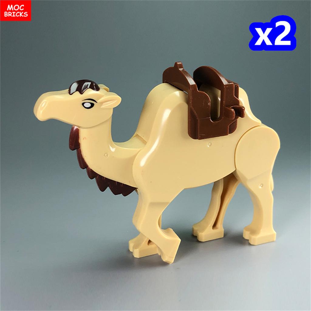 2 шт. Кубики MOC Животное Верблюд Пустынный Принц Приключение Фильм Город Модель Строительные Блоки Образовательные Игрушки Детские Подарки