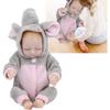 Мини-куклы реборн, мягкие силиконовые реалистичные закрывающие глаза, кукла в подарок для детей и взрослых