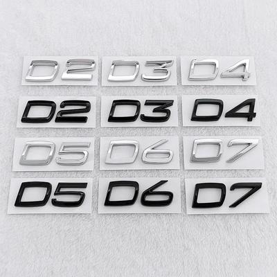 3D Значок-эмблема на задний багажник автомобиля ABS для D2 D3 D4 D5 D6 D7 Логотип V40 S40 S60 S70 S80 V50 Внешние аксессуары