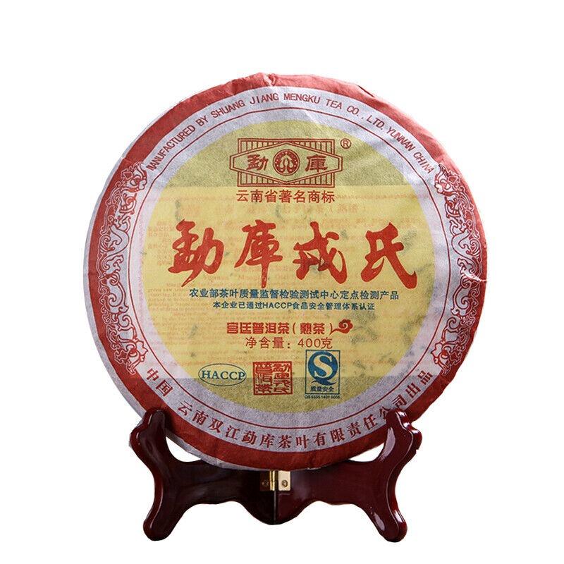 Чайный торт MENGKU Gong Ting Puerh Palace Pu'er Спелый чай пуэр 400г приготовленный