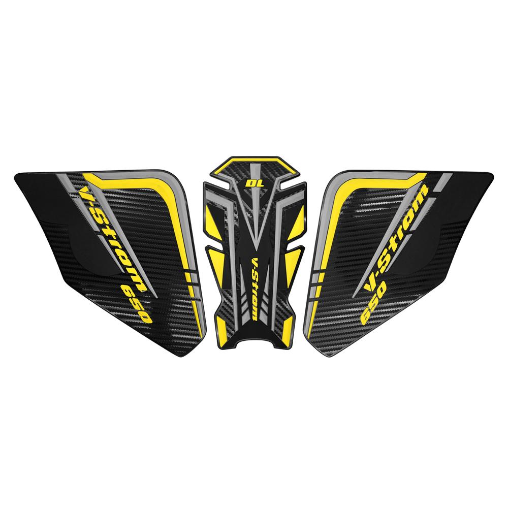 Для Vstrom DL650 V-strom 650 XT 650XT DL 650 Мотоциклетные наклейки Резиновая накладка на бак Защита боковых сторон Нескользящие наклейки-защита