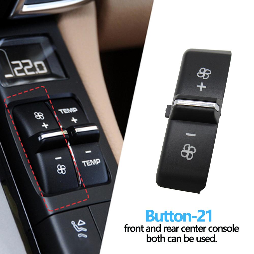 Передняя задняя консоль кондиционер температура вентиляция громкость кнопки кондиционера колпачки для Porsche Cayenne 7P5 Panamera 970 Macan