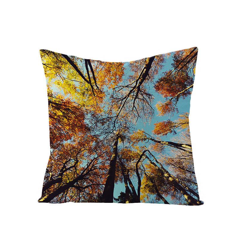 Дом Тропическое Растение Зеленые Листья Полиэстер Наволочка Дом Скандинавский Стиль Подушка Подушка для Талии Наволочка